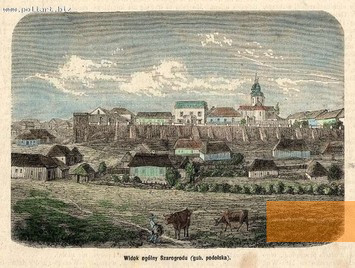 Image: Sharhorod, 19th century, Historic view of the city, public domain