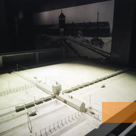 Image: London, 2007, Model of the Auschwitz-Birkenau death camp, Imperial War Museum