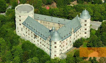 Image: Büren-Wewelsburg, 2010, Aerial view of the Wewelsburg castle, Kreismuseum Wewelsburg