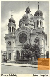 Image: Târgu Mures, no date, historical view of the Great Temple, common licence