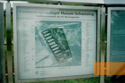 Image: Husum, 2003, Information panel on the Husum-Schwesing satellite camp, A. Wagner