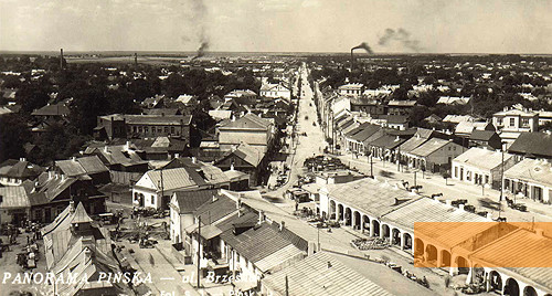 Image: Pinsk, before 1939, Panoramic view of the city, Tomasz Wiśniewski Collection