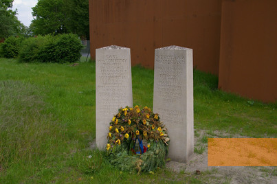 Image: Esterwegen, 2012, Two memorial stones initiated by former prisoner Georg Gumpert for the »Moor soldiers« and for Carl von Ossietzky, Harry de Jong