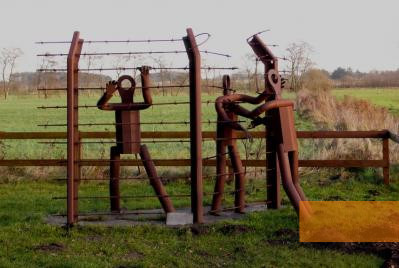 Image: Ladelund, 2007, Steel sculpture at the former camp premises, Brigitt List