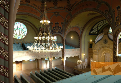 Image: Subotica, 2019, Interior view of the synagogue, Attila Rajnai