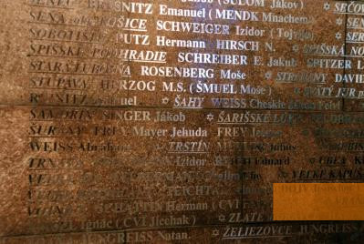 Image: Bratislava, 2001, Memorial plaque to the rabbis who perished in the Holocaust, located in the Museum, Múzeum židovskej kultúry