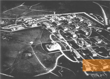 Image: Vienna, 1930s, Aerial photo of the Steinhof Mental Hospital complex, Gedenkstätte Steinhof
