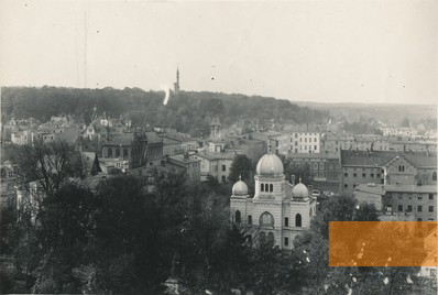 Image: Eberswalde, about 1900, Arial view of the synagogue, Museum Eberswalde