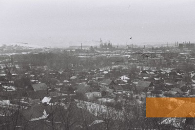 Image: Kramatorsk, abou 1941, View of the city with chalk mountain during German occupation, www.kramatorsk.org
