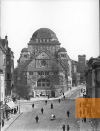 Bild:Essen, 1915, Historische Außenansicht der Synagoge, Stadtbildstelle Essen