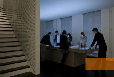 Image: Berlin, 2008, Interactive media table at the Silent Heroes Memorial Center, GDW Berlin, Thomas Bruns
