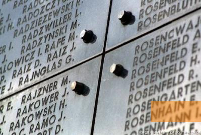 Image: Brussels, undated, The names of victims on the inside of the monument, Florida Center for Instructional Technology