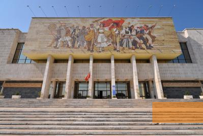 Image: Tirana, 2009, Mosaic on the museum façade, Predrag Bubalo