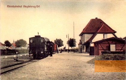 Image: Heydekrug, undated, Heydekrug railway station, public domain
