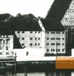 Bild:Frankfurt (Oder), vor 1933, Das Gefängnis vom Osten aus gesehen, Städtische Museen Junge Kunst und Viadrina