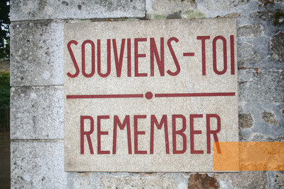 Image: Oradour-sur-Glane, 2009, Plaque at the entrance gate, Alain Devisme