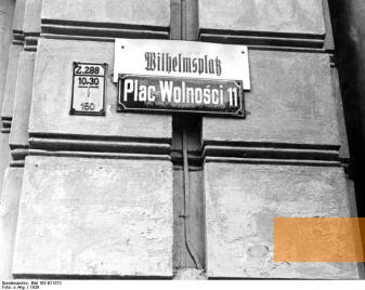 Bild:Posen, 1939, Umbenennung von Straßen, Bundesarchiv, Bild 183-E11572