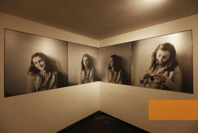 Image: Amsterdam, 2010, Photos of Anne Frank in the exhibition, Anne Frank Huis, Cris Toala Olivares