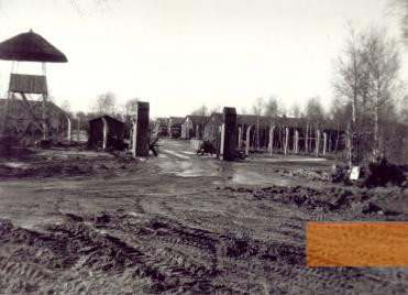 Image: Vught, undated, Entrance to the Vught camp, Nationaal Monument Kamp Vught, R. D. Fleming