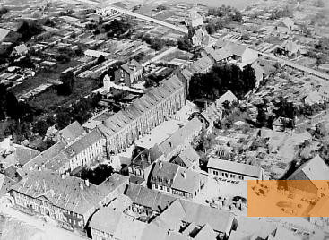 Image: Moringen, undated, Aerial view of the site from the Nazi period, NLkh Moringen