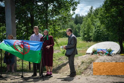 Image: Kalynivka, 2019, Inauguration of the memorial to the murdered Roma, Stiftung Denkmal, Anna Voitenko