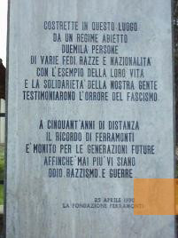 Image: Ferramonti di Tarsia, 2004, Memorial plaque, ITIS Matera