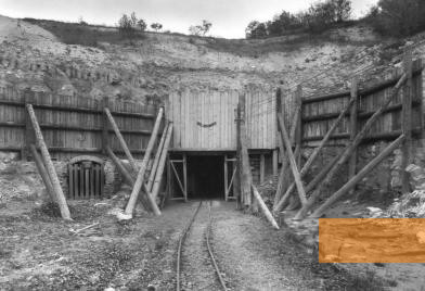 Image: Litoměřice, undated, Entrance to the »Richard I« quarry, post-war photo, Archiv Památníku Terezín