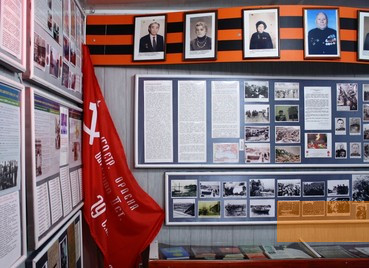 Bild:Odessa, 2012, Blick in die Ausstellung: Jüdische Soldaten in der Roten Armee, Stiftung Denkmal