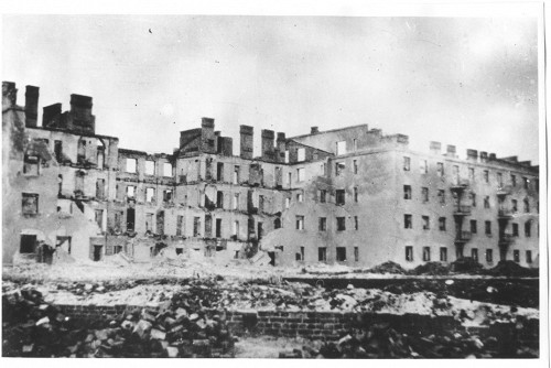 Bobruisk, vermutlich Juli 1941, Zerstörte Wohnhäuser, Belorusskij gosudarstwennyj muzej istorii Welikoj Otetschestwennoj wojny, Minsk