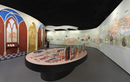 Warschau, 2014, Ansicht der Dauerausstellung: »Erste Begegnungen«, Muzeum Historii Zydów Polskich POLIN, M. Starowieyska, D. Golik