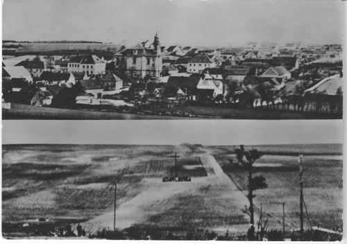 Lidice, o.D., Lidice vor und nach der Zerstörung, Památník Lidice