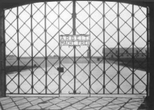 Dachau, vor 1945, Das Eingangstor zum Lager, KZ-Gedekstätte Dachau
