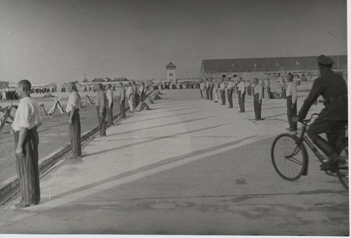 Dachau, 1938, Gefangenenappell. Bundesarchiv Berlin