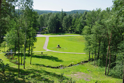 Ležáky, 2009, Gelände des ehemaligen Dorfes, NKP Ležáky