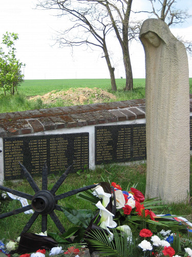 Mirovice, 2008, Detailansicht des Denkmals, František Kostlán
