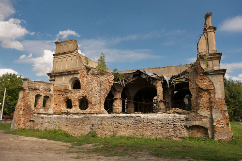 Brody, 2017, Rückseite der baufälligen Synagoge, Christian Herrmann