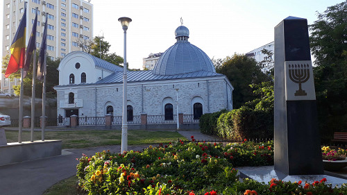 Jassy, 2019,  Das Denkmal vor der Großen Synagoge, Stiftung Denkmal