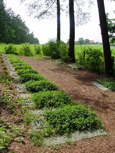 Bühlerzell, 2006, Friedhof Gantenwald, im Hintergrund das ehemalige Entbindungsheim, Gemeinde Bühlerzell, Franz Rechtenbacher