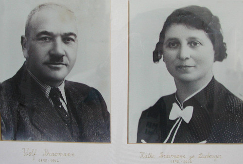 O.O., o.D., Wolf und Käthe Bravmann aus  Wenkheim, ermordet 1942 in Auschwitz-Birkenau, Verein zur Erforschung jüdischer Geschichte und Pflege jüdischer Denkmäler