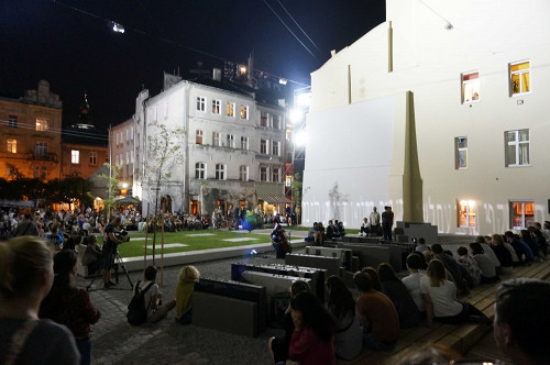 Lemberg, 2016, »The Space of Synagogues« am Abend der feierlichen Eröffnung, Rohatyn Heritage Group, Marla Raucher Osborn