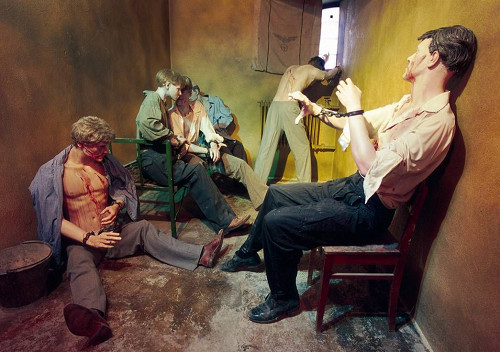 Kristiansand, 2005, Szene aus der  Ausstellung in den Kellerräumen, Staatsarkivet Oslo