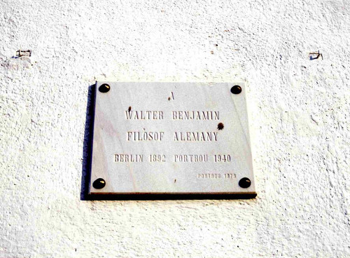 Portbou, 1995, Erinnerungstafel von 1979, Frank Mihm