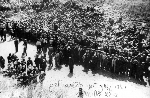 Kaunas, 1941, Juden vor der Erschießung im IX. Fort, Yad Vashem