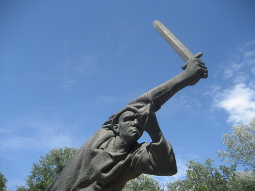 Berlin, 2010, Detailansicht der Skulptur, Stiftung Denkmal