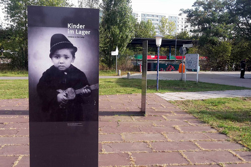 Berlin-Marzahn, 2019, Detailansicht der Freiluftausstellung, Stiftung Denkmal