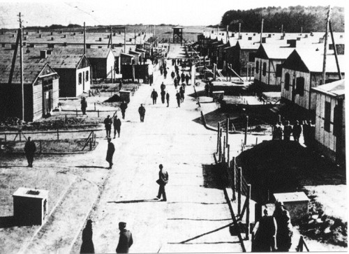 Ziegenhain, 1942, Hauptlagerstraße im Stalag IX A Ziegenhain,  Gedenkstätte und Museum Trutzhain