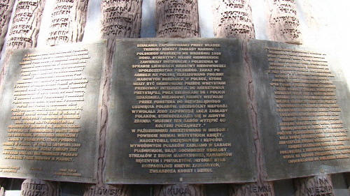 Piasnitz, 2011, Gedenktafel, Pawelko111