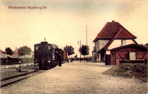 Heydekrug, o.D., Kleinbahnhof Heydekrug, public domain