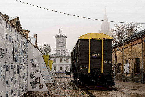 Riga, 2017, Im Hof des Museums, Christian Wendling 