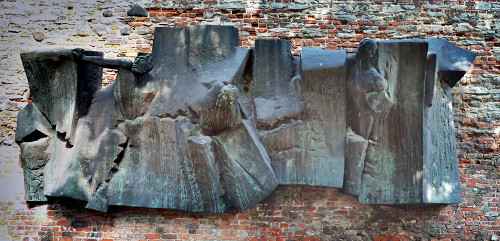 Danzig, 2013, Relief im Hof, Hans-Wilhelm Schüring